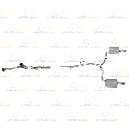 2016-2019 Ford Explorer 3.5L Front & Rear Y pipe w/ Pair of Mufflers Kit | Stainless Steel
