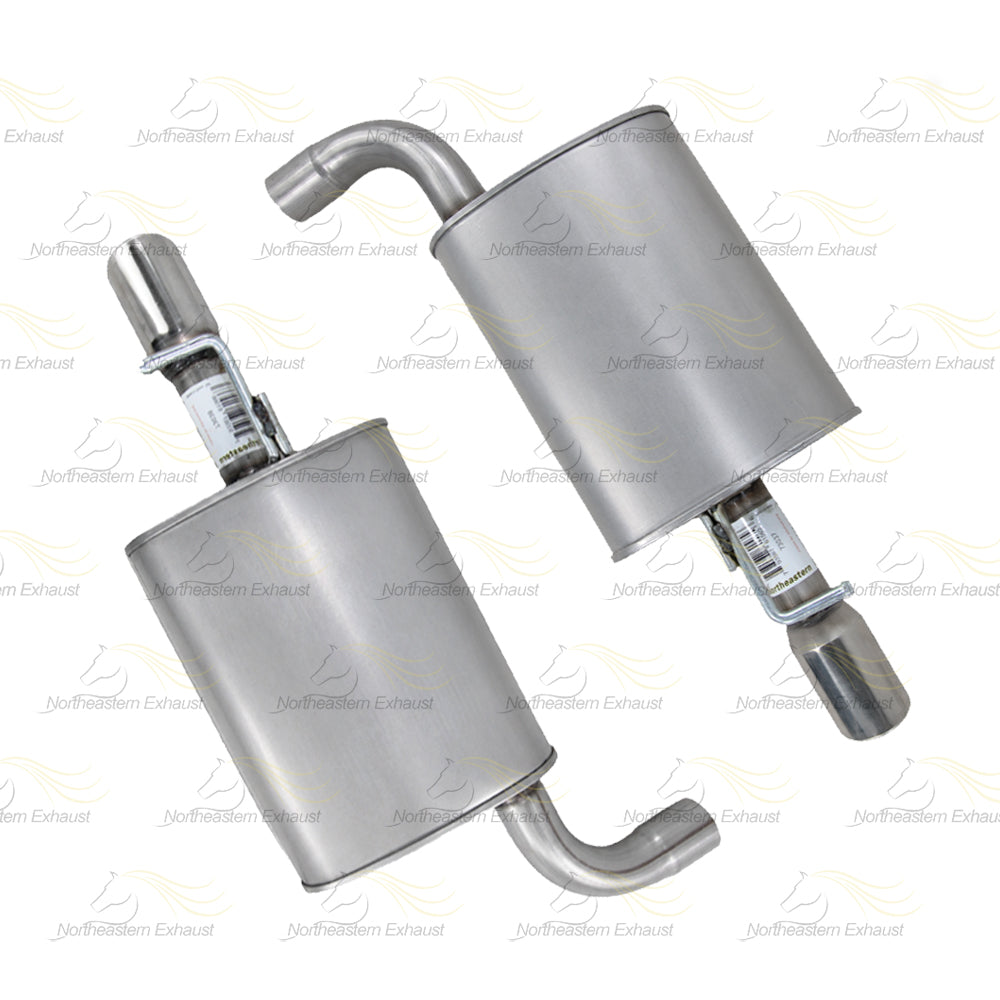2016-19 Ford Explorer 3.5L Front & Rear Y Pipe w/ Resonator & Pair of Mufflers Kit | Stainless Steel