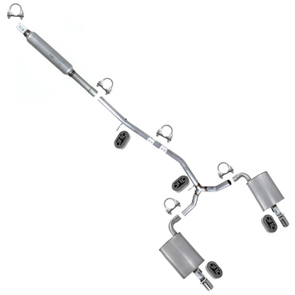 2016-2019 Ford Explorer 3.5L Resonator & Y Pipe w/ Pair of Mufflers Kit | Stainless Steel