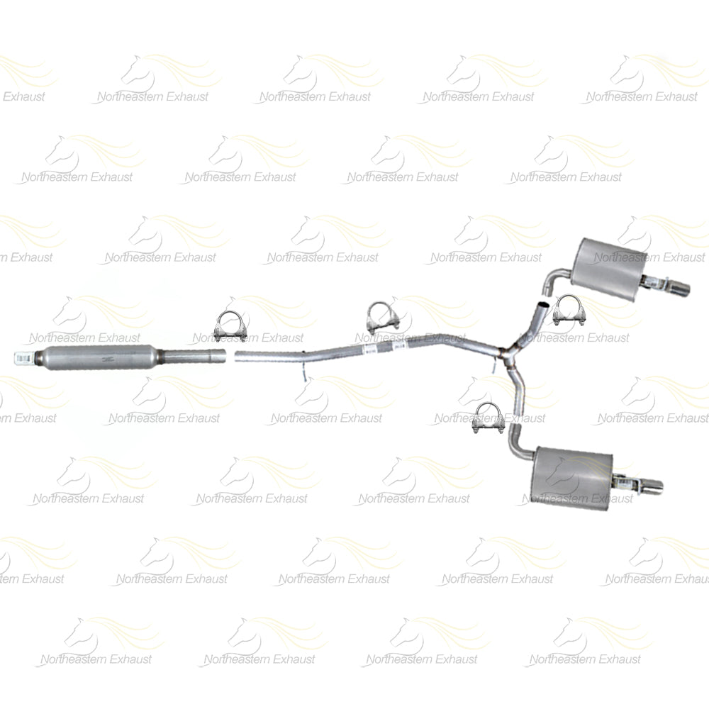 2016-2019 Ford Explorer 3.5L Resonator & Y Pipe w/ Pair of Mufflers Kit | Stainless Steel