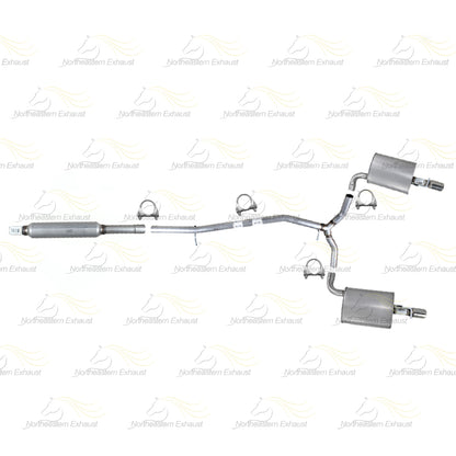 2016-2019 Ford Explorer 3.5L Resonator & Y Pipe w/ Pair of Mufflers Kit | Stainless Steel