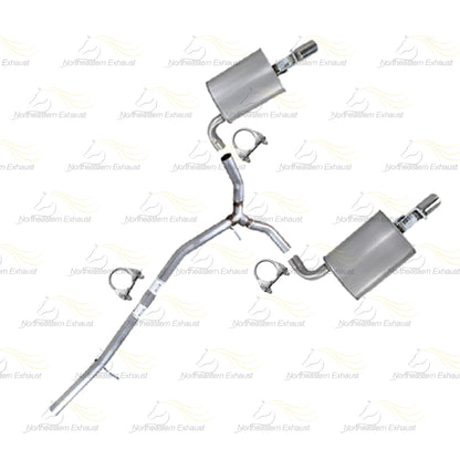 2016-2019 Ford Explorer 3.5L Rear  Y Pipe w/ Pair of Mufflers Kit | Stainless Steel