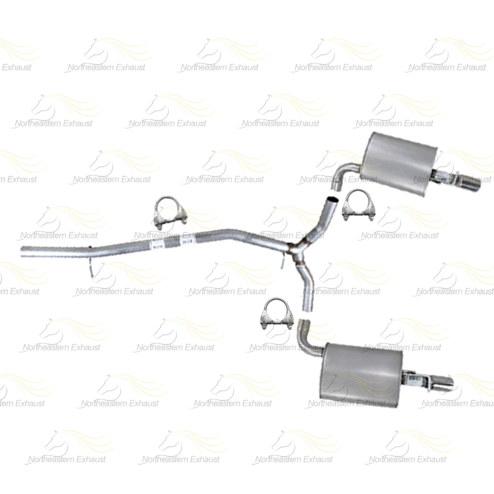 2016-2019 Ford Explorer 3.5L Rear  Y Pipe w/ Pair of Mufflers Kit | Stainless Steel