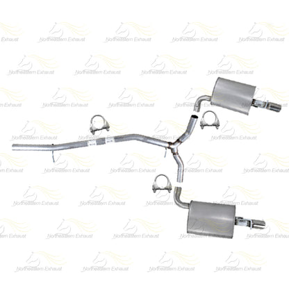 2016-2019 Ford Explorer 3.5L Rear  Y Pipe w/ Pair of Mufflers Kit | Stainless Steel
