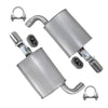 2016-2019 Ford Explorer 3.5L Exhaust Pair of Mufflers Kit | Stainless Steel