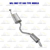 2014-2016 Toyota Highlander 3.5L Stainless Steel Exhaust Pipe Muffler Resonator Kit