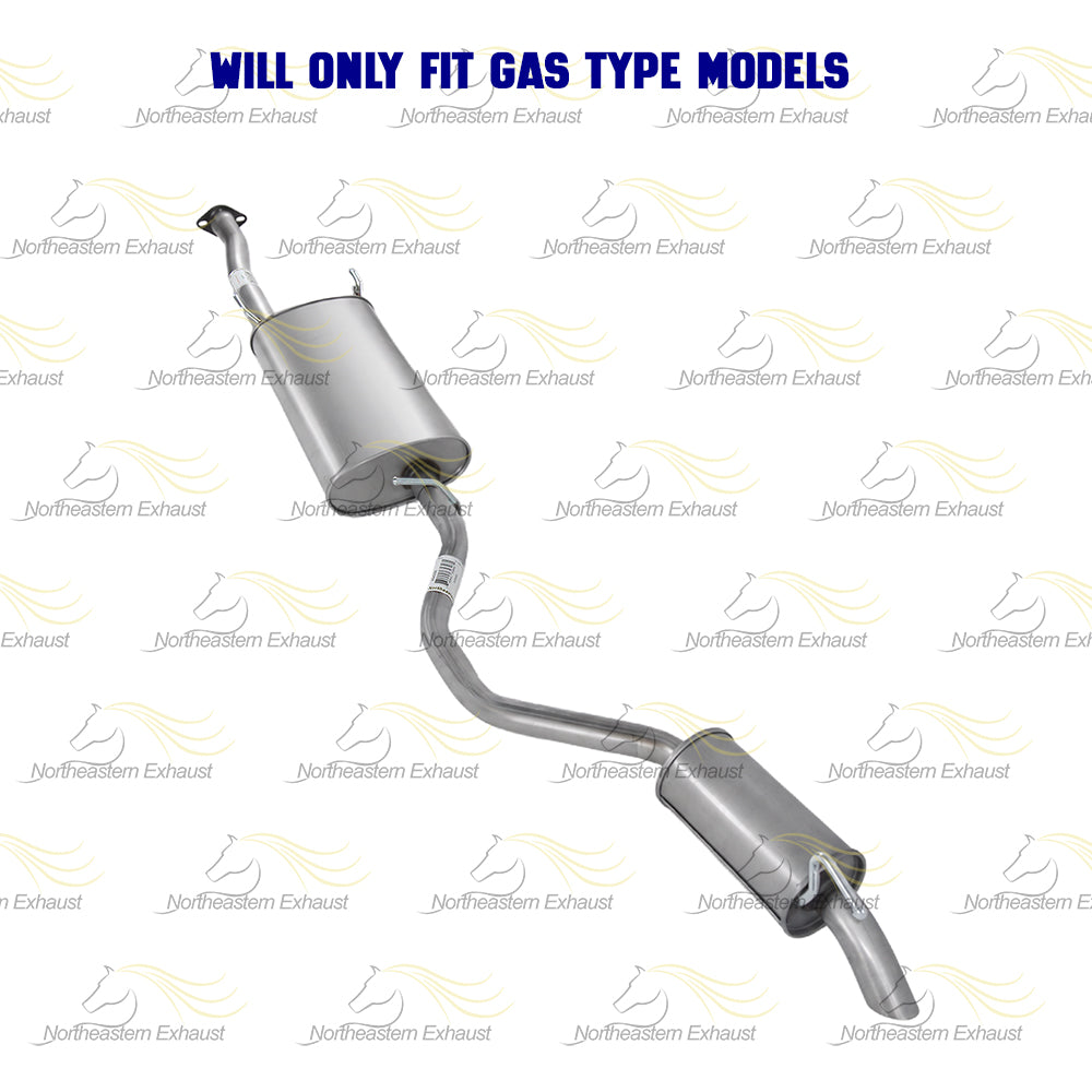 2014-2016 Toyota Highlander 3.5L Stainless Steel Exhaust Pipe Muffler Resonator Kit