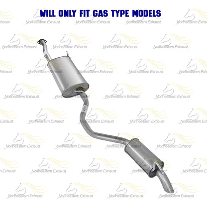 2014-2016 Toyota Highlander 3.5L Stainless Steel Exhaust Pipe Muffler Resonator Kit