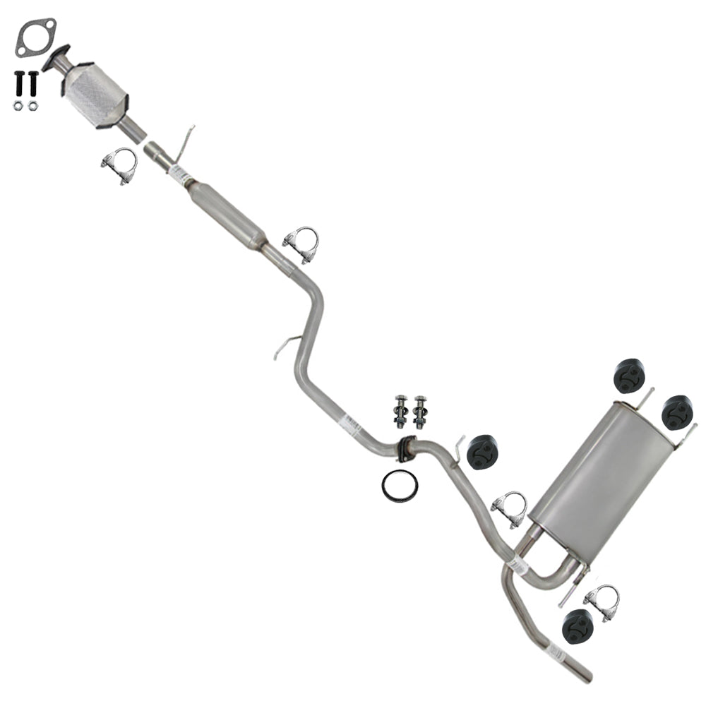 2010-2011 Mazda 3 2.0L Rear Catalytic w/ Exhaust Pipes, Muffler & Tail Pipe Kit | Stainless Steel