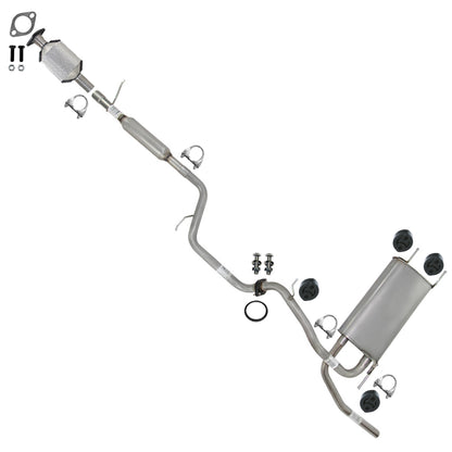 2010-2011 Mazda 3 2.0L Rear Catalytic w/ Exhaust Pipes, Muffler & Tail Pipe Kit | Stainless Steel