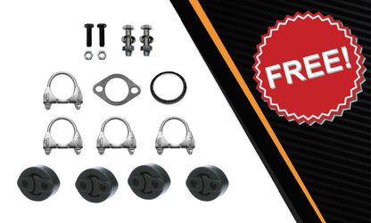 2010-2011 Mazda 3 2.0L Rear Catalytic w/ Exhaust Pipes, Muffler & Tail Pipe Kit | Stainless Steel