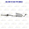 2014-16 Toyota Highlander 3.5L EPA Catalytic Exhaust Pipe Muffler Resonator Kit