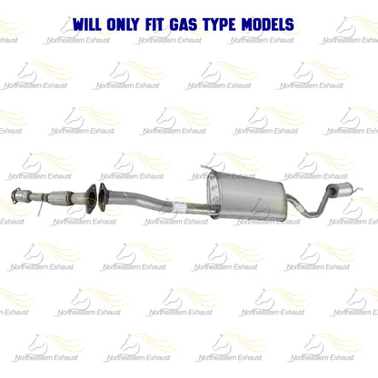 2014-16 Toyota Highlander 3.5L EPA Catalytic Exhaust Pipe Muffler Resonator Kit