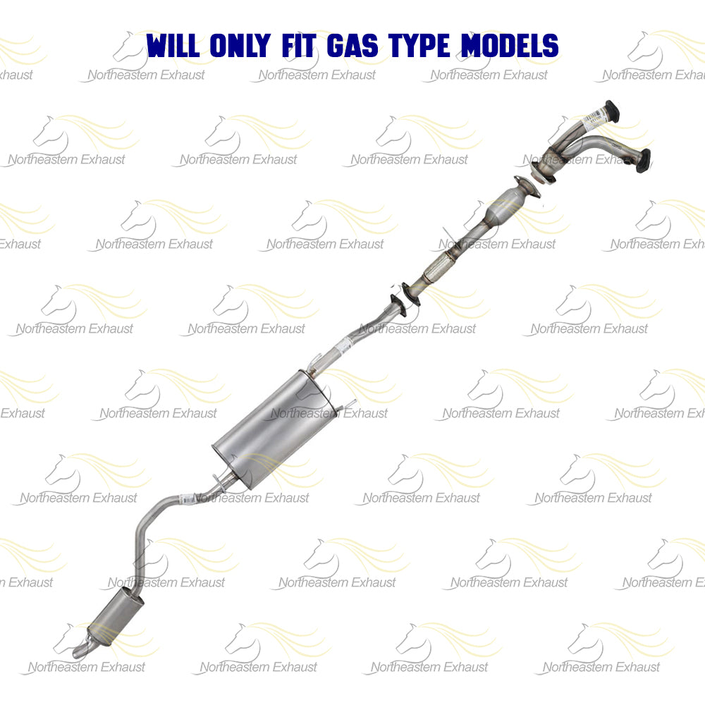 2014-2016 Toyota Highlander 3.5L EPA Catalytic Exhaust Y Pipe Muffler Resonator Kit