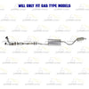 2014-2016 Toyota Highlander 3.5L EPA Catalytic Exhaust Y Pipe Muffler Resonator Kit