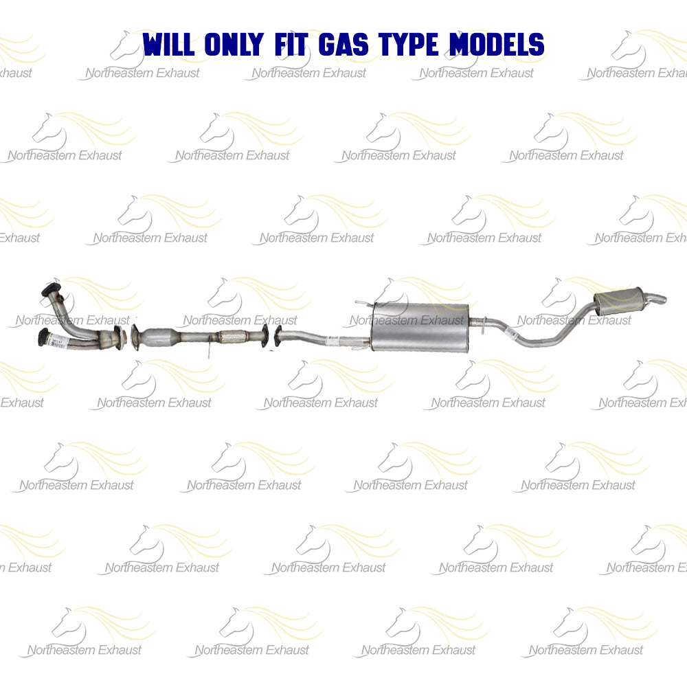 2014-2016 Toyota Highlander 3.5L EPA Catalytic Exhaust Y Pipe Muffler Resonator Kit