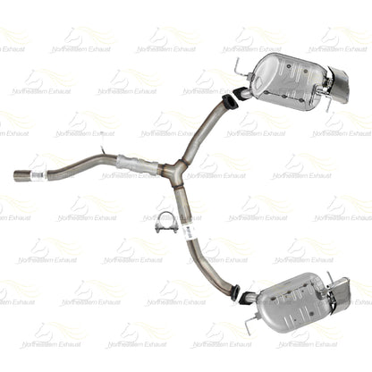 2007 Mazda CX-9 3.5L Exhaust Y Pipe with Pair of Mufflers Kit | Stainless Steel