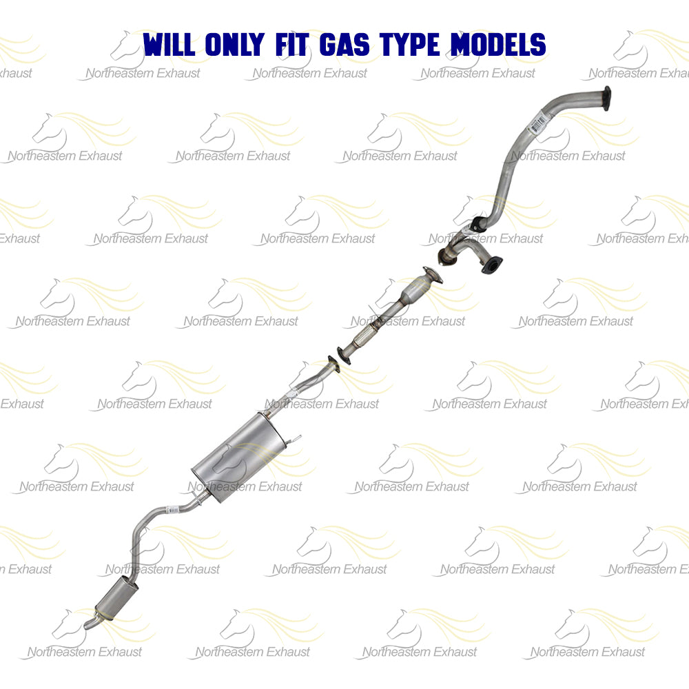 EPA Catalytic Front & Y Pipe Muffler Resonator Kit fits: 2014-16 Highlander 3.5L