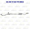 EPA Catalytic Front & Y Pipe Muffler Resonator Kit fits: 2014-16 Highlander 3.5L