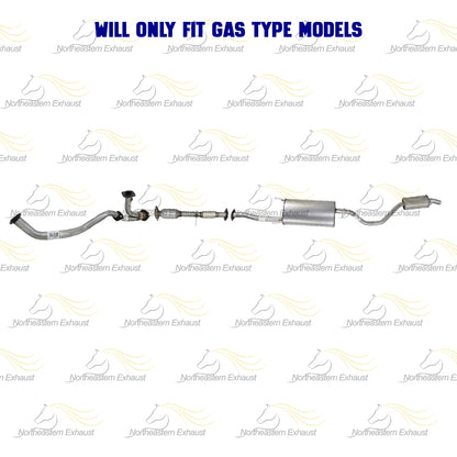 EPA Catalytic Front & Y Pipe Muffler Resonator Kit fits: 2014-16 Highlander 3.5L