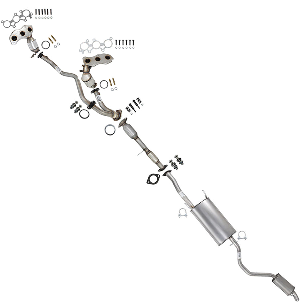 2014-2016 Toyota Highlander 3.5L EPA Approved Complete Exhaust Kit