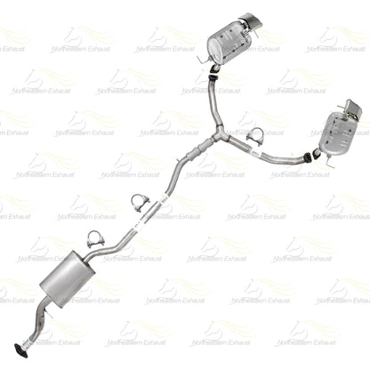 2007 Mazda CX-9 3.5L Exhaust Resonator Y Pipe with Pair of Mufflers Kit | Stainless Steel