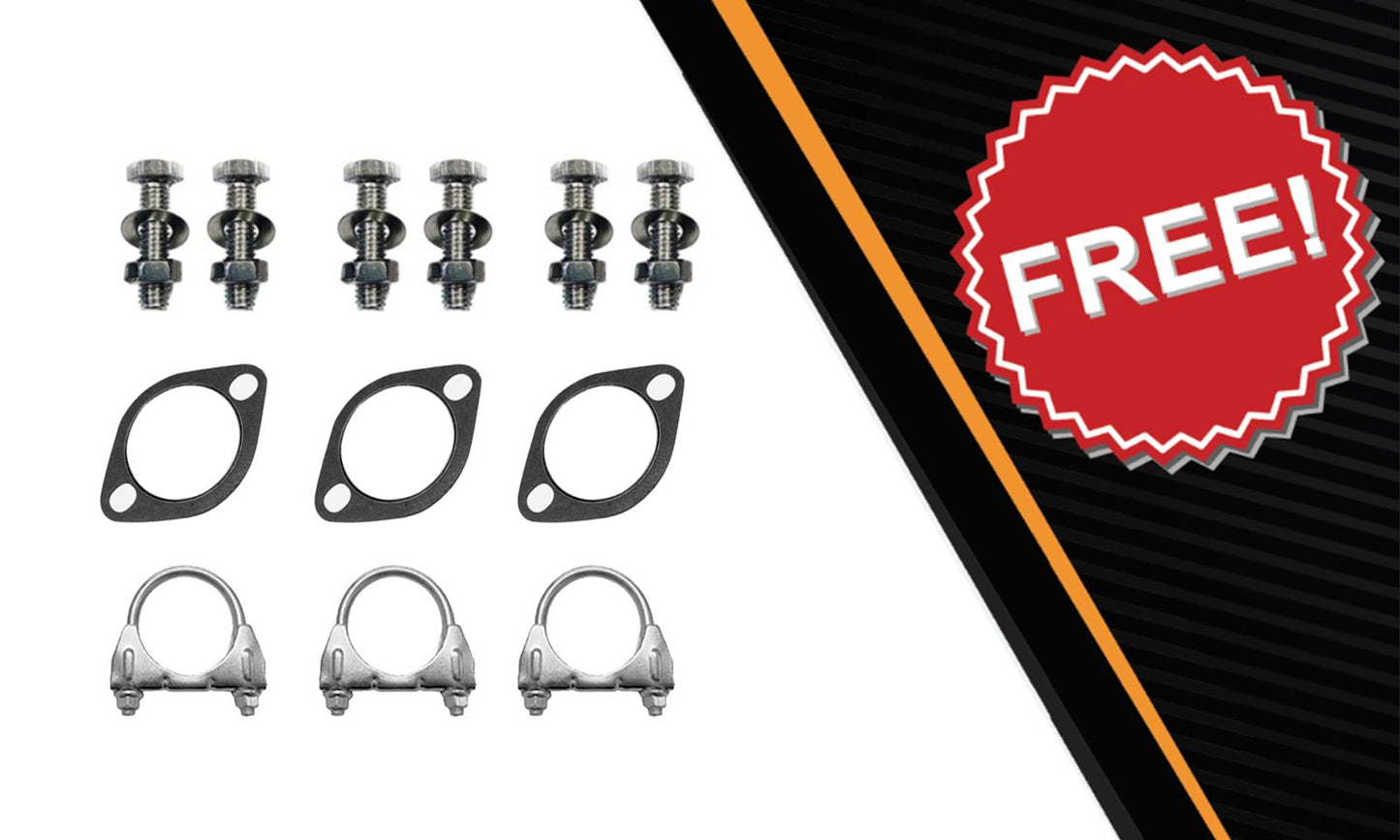 2007 Mazda CX-9 3.5L Exhaust Resonator Y Pipe with Pair of Mufflers Kit | Stainless Steel