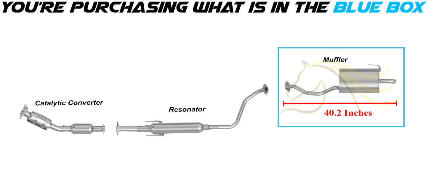 2014-2018 Nissan Versa Note 1.6L Exhaust Rear Muffler with Hangers | Stainless Steel