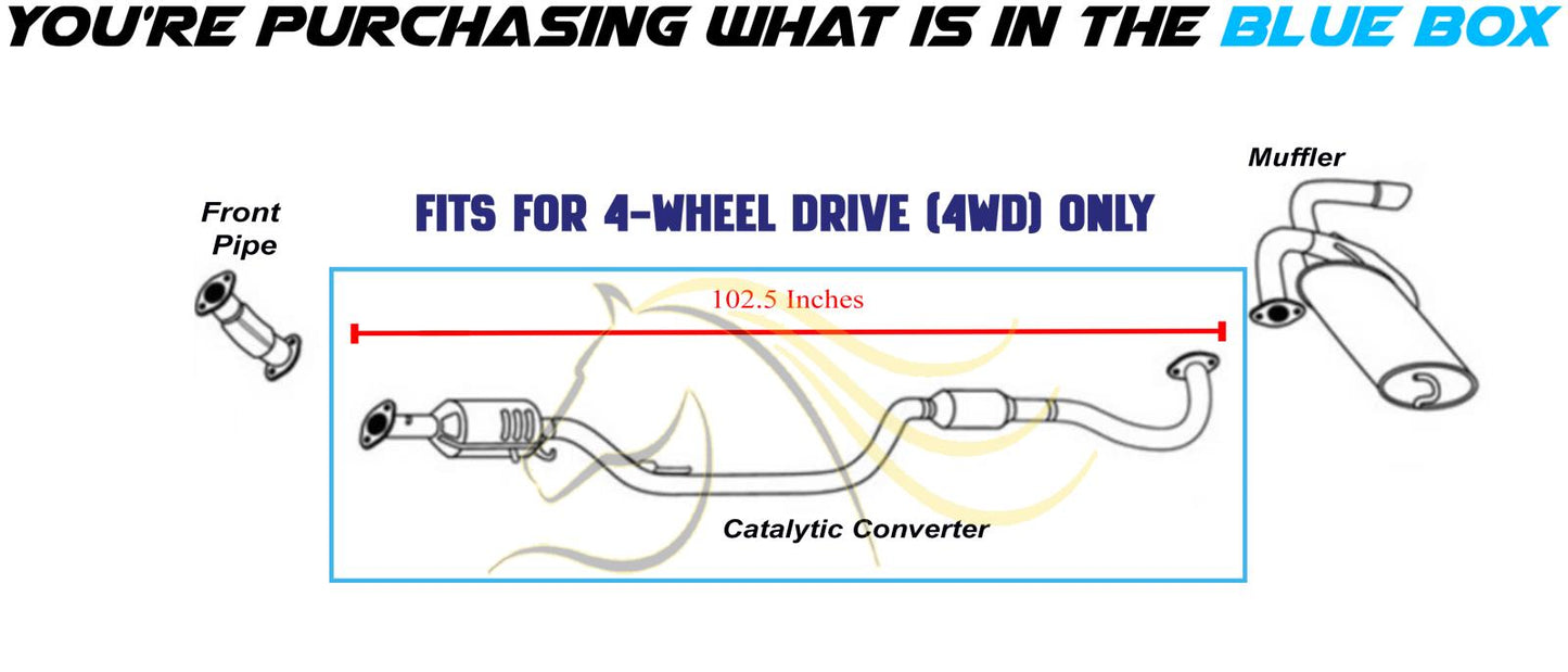 2016-2021 Mitsubishi Outlander Sport 2.0L 4WD Catalytic Converter with Resonator