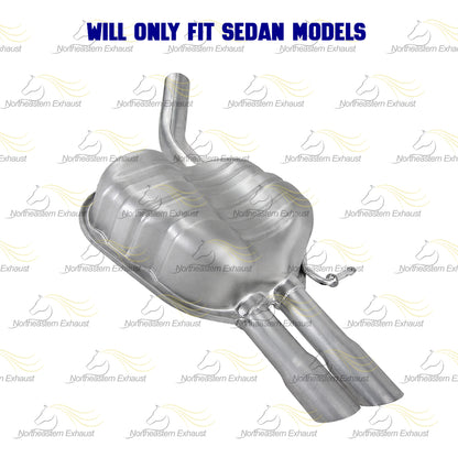 2011-2013 Volkswagen Jetta 2.5L Direct-Fit Exhaust Rear Muffler