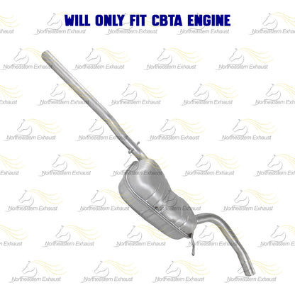 2011-2013 Volkswagen Jetta 2.5L Direct-Fit Exhaust Center Muffler Assembly
