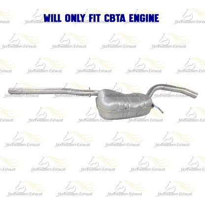 2011-2013 Volkswagen Jetta 2.5L Direct-Fit Exhaust Center Muffler Assembly