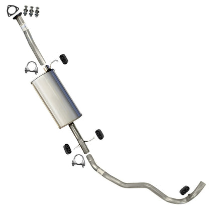 Exhaust Intermediate Pipe, Muffler and Tail Pipe for 1996-1997 Chevrolet S10, GMC Sonoma and Isuzu Hombre 2.2L