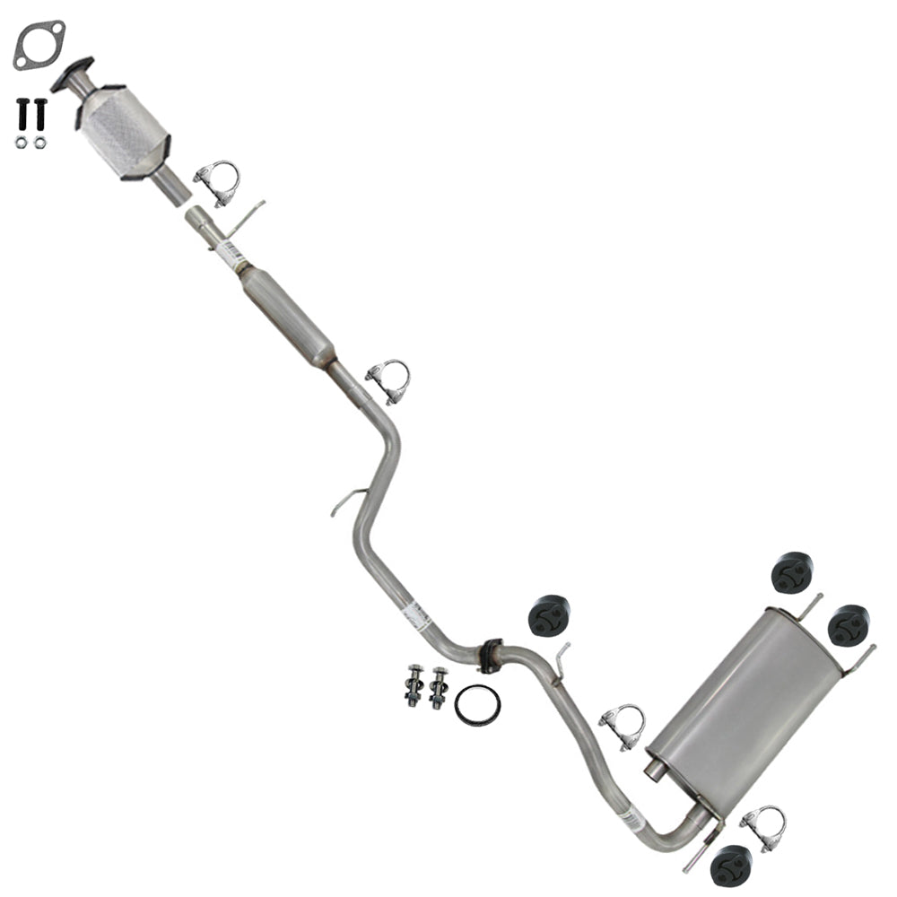 2010-2011 Mazda 3 2.0L Rear Catalytic w/ Intermediate  Pipes, & Muffler Kit | Stainless Steel