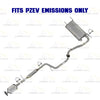 2010-2011 Mazda 3 2.0L Rear Catalytic w/ Intermediate  Pipes, & Muffler Kit | Stainless Steel
