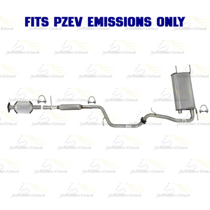 2010-2011 Mazda 3 2.0L Rear Catalytic w/ Intermediate  Pipes, & Muffler Kit | Stainless Steel