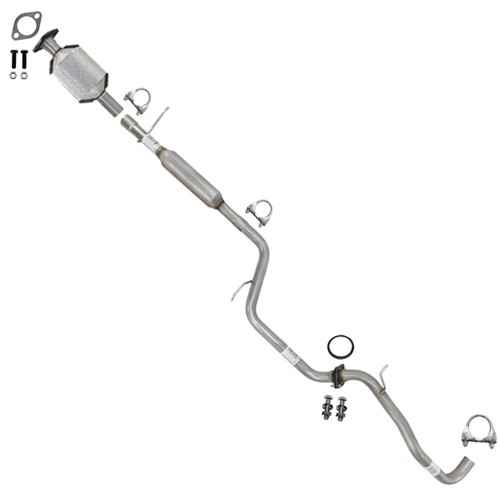2010-2011 Mazda 3 2.0L Rear Catalytic w/ Exhaust Pipes Kit | Stainless Steel | PZEV EMISSION
