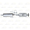 2010-2012 Ford Fusion 2.5L Rear Catalytic w/ Resonator Pipe Exhaust Kit | Stainless Steel