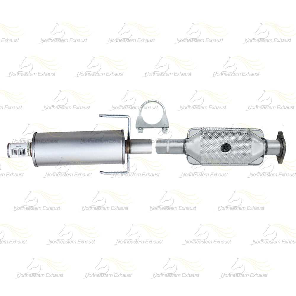 2010-2012 Ford Fusion 2.5L Rear Catalytic w/ Resonator Pipe Exhaust Kit | Stainless Steel