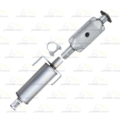 2010-2011 Mercury Milan 2.5L Rear Catalytic w/ Resonator Pipe Exhaust Kit | Stainless Steel