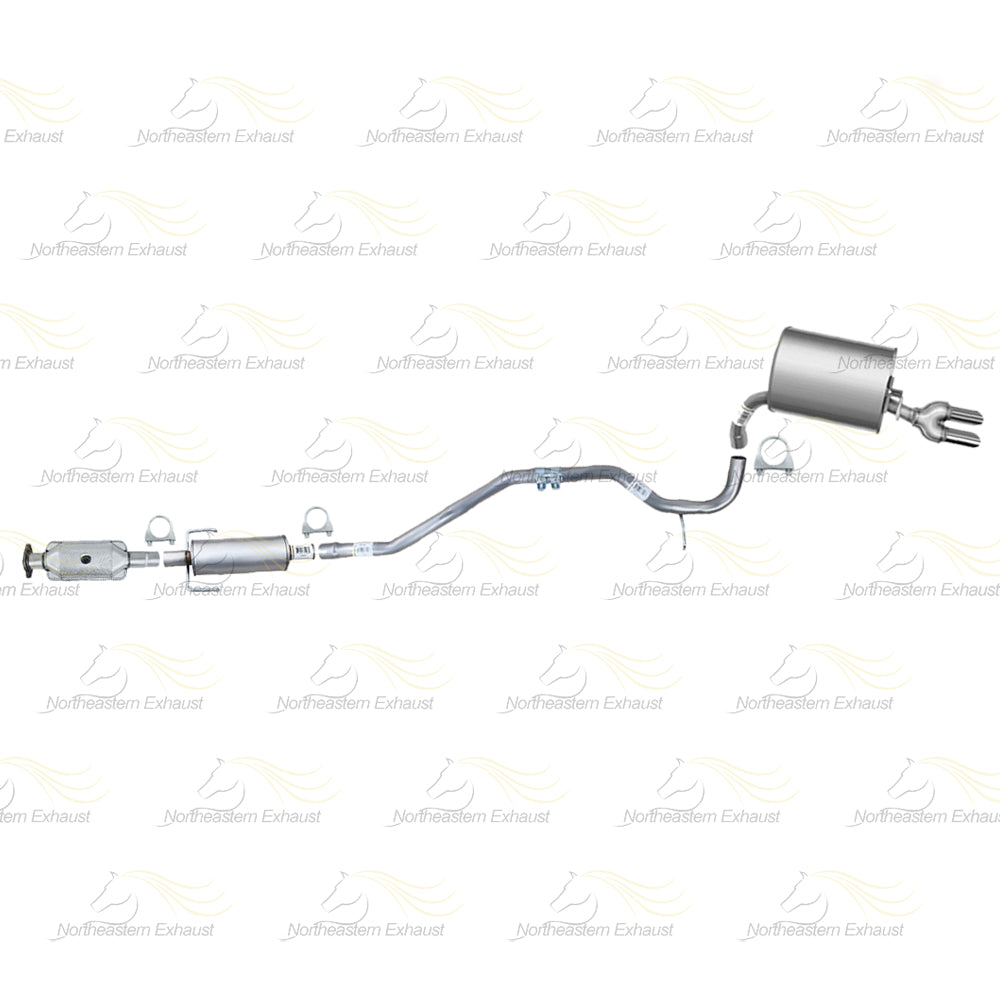 2010-2012 Ford Fusion 2.5L Rear Catalytic w/ Exhaust Pipes & Muffler Kit | Stainless Steel