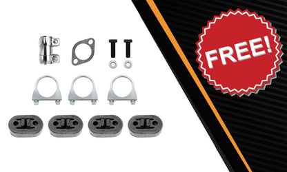 2010-2012 Ford Fusion 2.5L Rear Catalytic w/ Exhaust Pipes & Muffler Kit | Stainless Steel