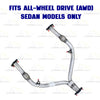 2009-2013 Infiniti G37 3.7L Exhaust Front Flex Y Pipe | AWD with Sedan Models | Stainless Steel
