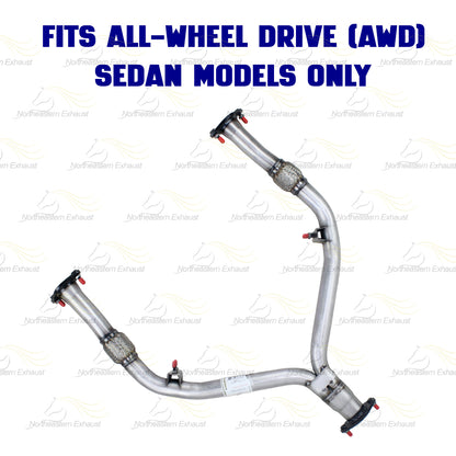 2009-2013 Infiniti G37 3.7L Exhaust Front Flex Y Pipe | AWD with Sedan Models | Stainless Steel