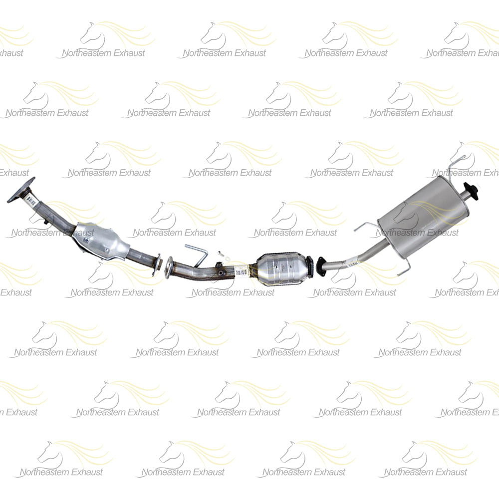 2015-2018 Chevy City Express 2.0L EPA Front & Rear Catalytic Muffler Kit