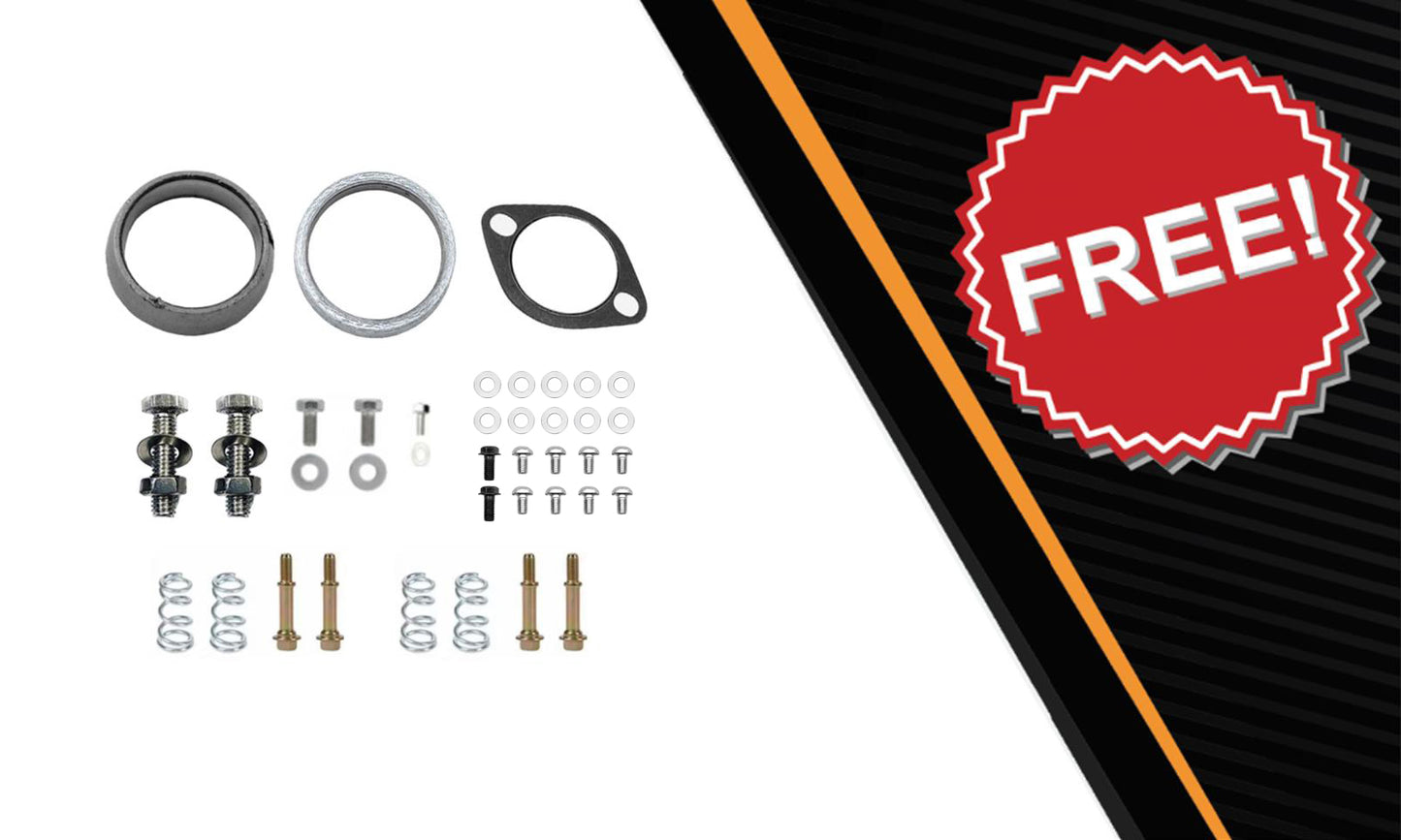 2015-2018 Chevy City Express 2.0L EPA Front & Rear Catalytic Muffler Kit