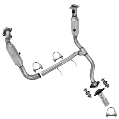 2009-2010 Ford F-150 4.6L Pair of Catalytic w/ Exhaust Pipe Kit | EPA Approved | Stainless Steel