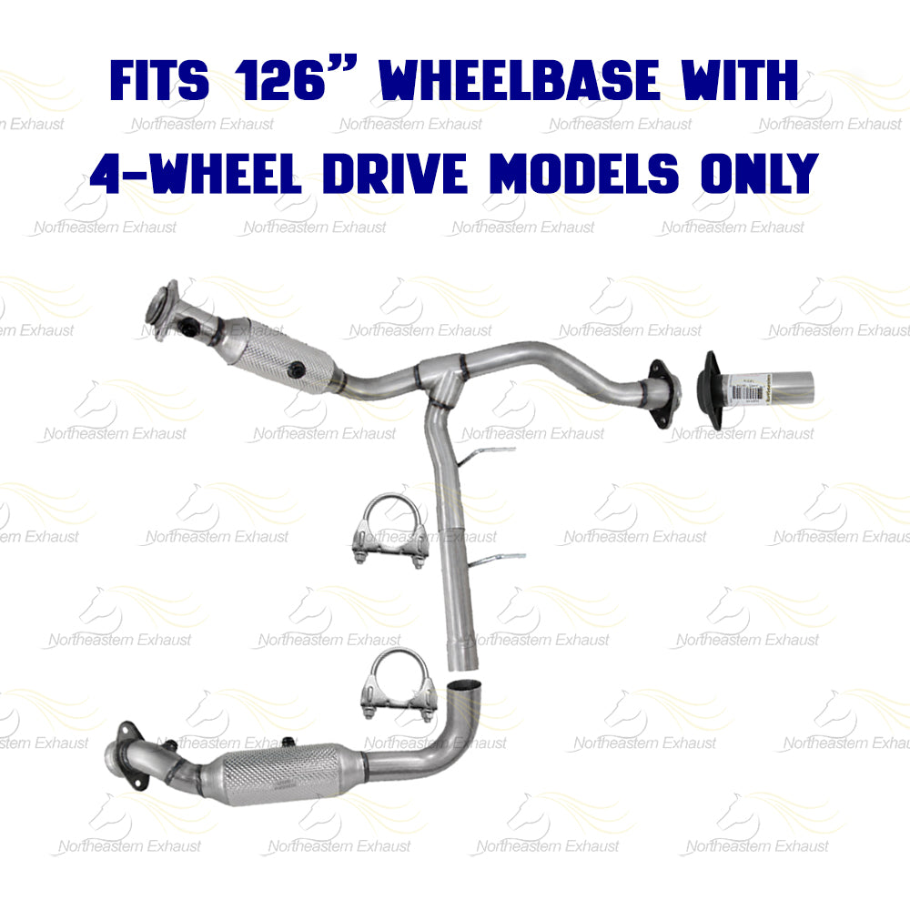 2009-2010 Ford F-150 4.6L Pair of Catalytic w/ Exhaust Pipe Kit | EPA Approved | Stainless Steel