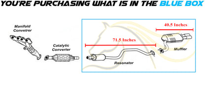 2009-2013 Mazda 6 2.5L Exhaust Resonator with Muffler Kit | Stainless Steel