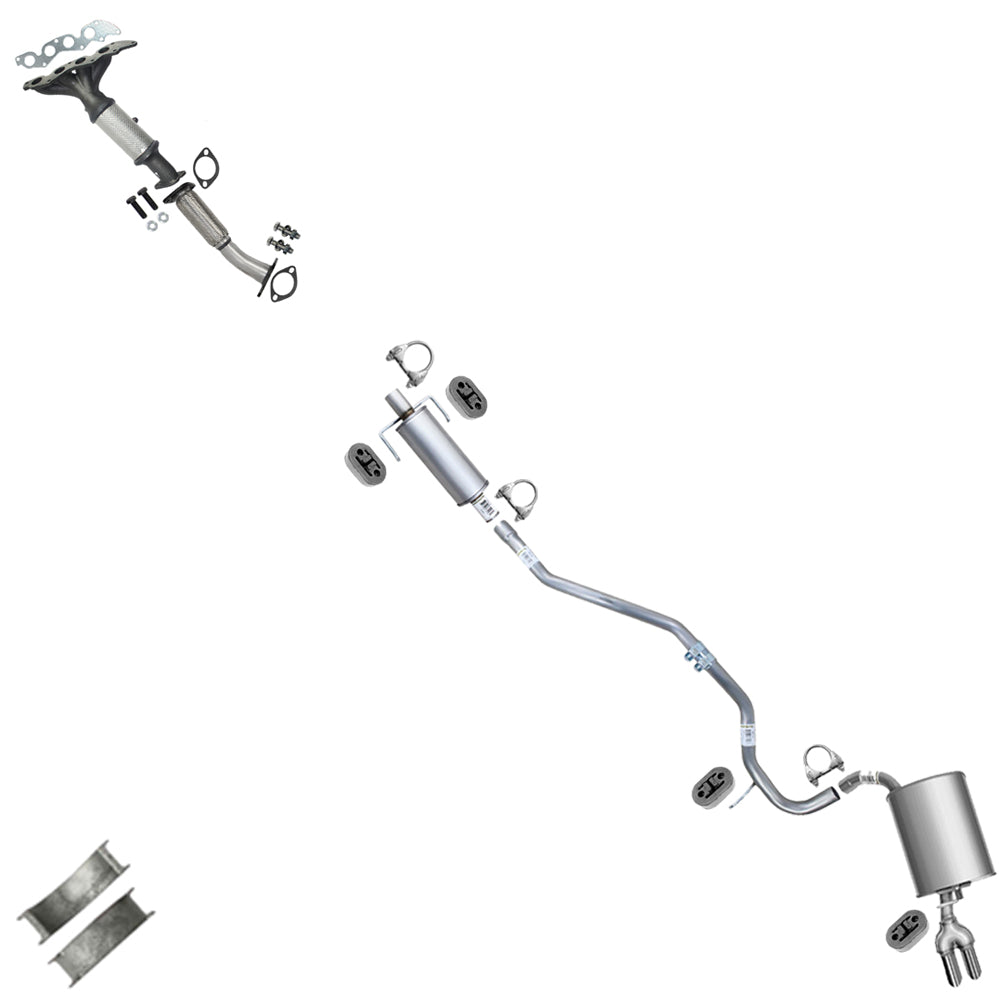 2007-2009 Ford Fusion 2.3L Manifold Converter & Exhaust Pipes w/ Muffler Kit | EPA Approved